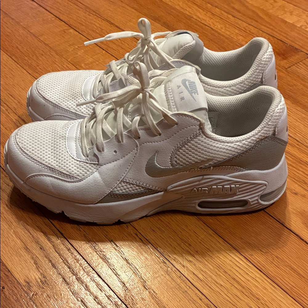 Nike Women's White and Gray Air Max Sneakers